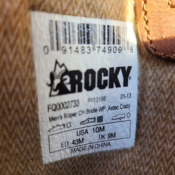 Rocky Original Ride Branson Roper Waterproof Boots M10-✨BRAND NEW/NEVER WORN✨ - Picture 4 of 7